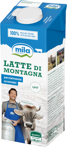 Latte parzialmente scremato UHT - 1l - Mila - Bergmilch Südtirol