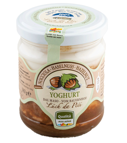 Haselnuss-Joghurt vom Bauernhof - 180g - Lüch da Pcëi