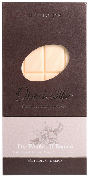 Cioccolato bianco al latte intero - 100g - Oberhöller