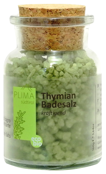 Badesalz Thymian kräftigend Bio - 160g - Plima Südtirol