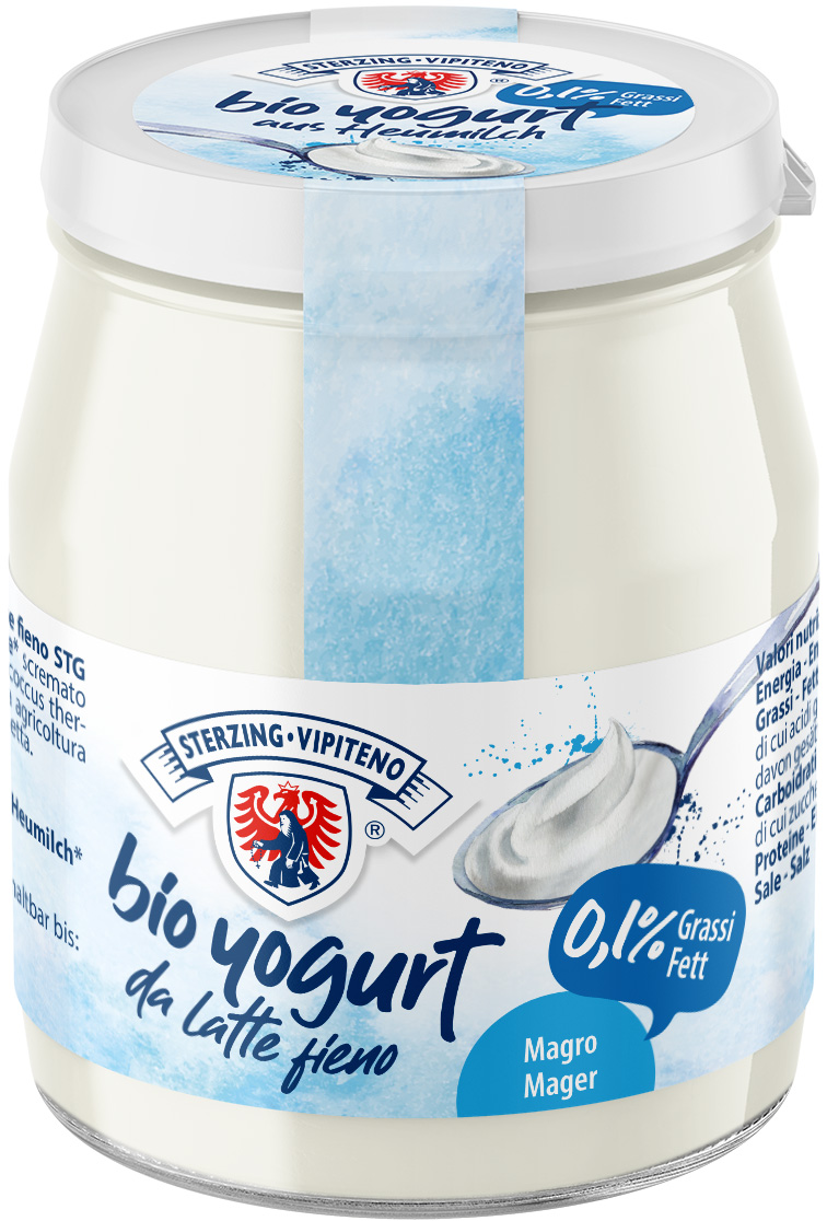 Compra Bianco Yogurt magro da latte fieno Bio Latteria Vipiteno