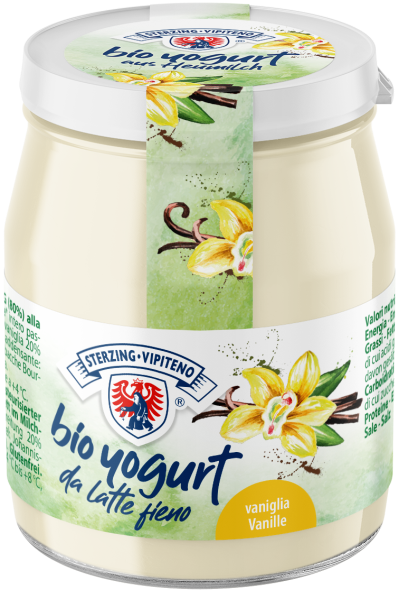Vaniglia Yogurt intero da latte fieno Bio - 150g - Milchhof Sterzing