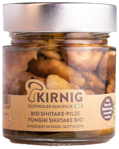 Funghi Shiitake sottaceto Bio - 220g - Kirnig