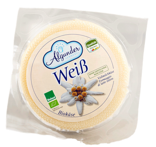 Schnittkäse laktosefrei "Weiß" BIO - 0.4kg - Algunder Sennerei