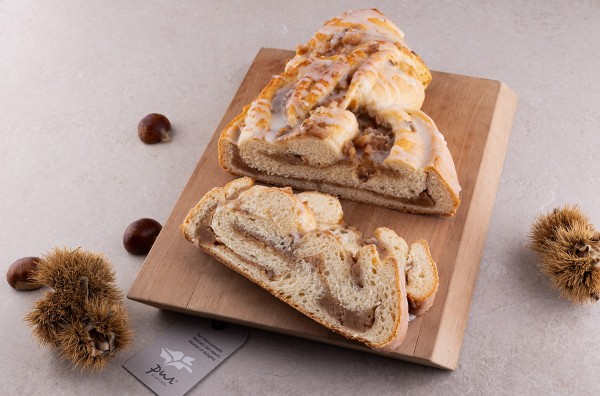 Treccia con ripieno di castagne