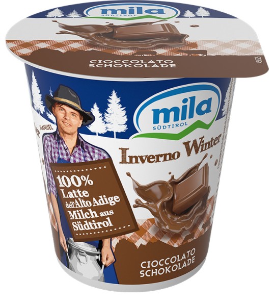 Schokolade Winteredition Vollmilchjoghurt - 125g - Mila - Bergmilch Südtirol