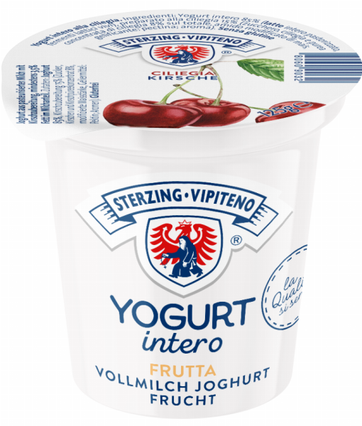Kirsche Vollmilchjoghurt - 125g - Milchhof Sterzing