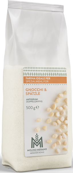 Spezialmehl für Gnocchi und Spätzler doppelgriffig bio - 500g - Meraner Mühle