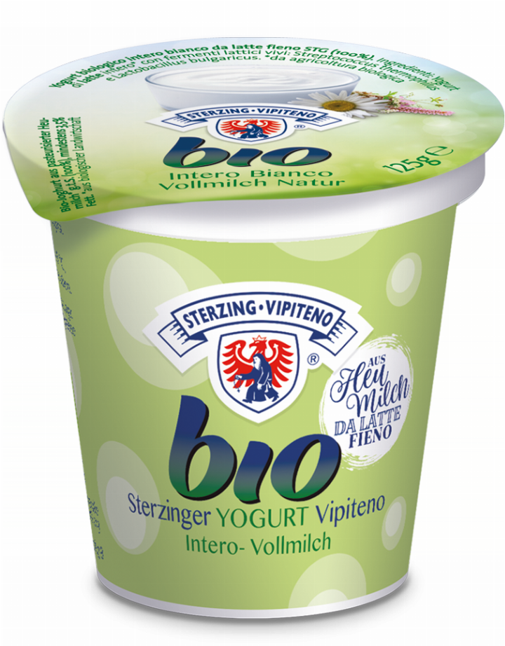 Compra Yogurt intero bianco da latte fieno Bio 125g Latteria Vipiteno 125g  I Pur Südtirol®