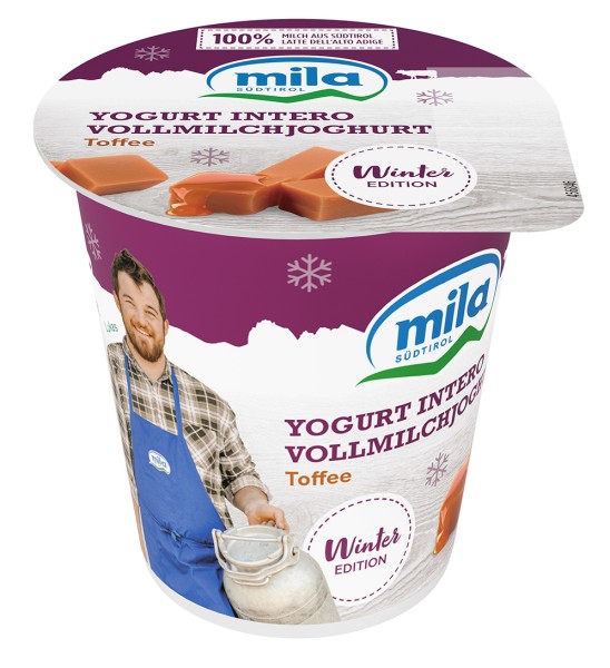 Vollmilchjoghurt "Toffee" - 125g - Mila - Bergmilch Südtirol