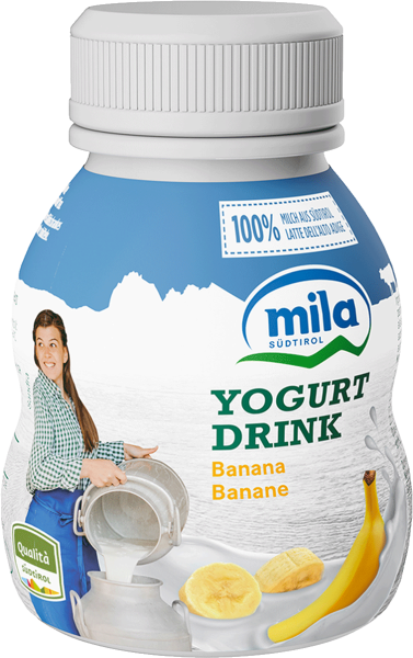 Trinkjoghurt Banane - 200g - Mila - Bergmilch Südtirol