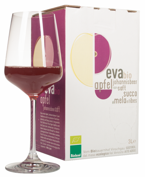 Apfel Johannisbeersaft Bio Bag in Box - 3l - Eva Apfelsaft