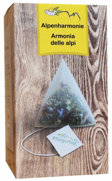 Kräutertee Alpenharmonie Pyramidenbeutel Bio - 18g - Pflegerhof 