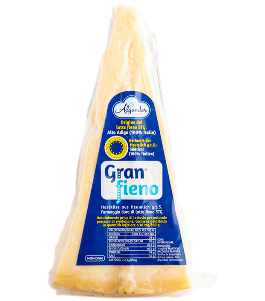 Hartkäse „GranFieno“ aus Heumilch - 0.3kg - Algunder Sennerei