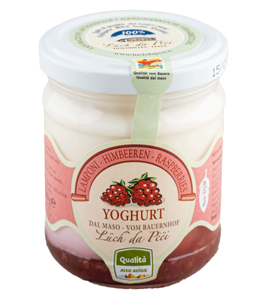 Himbeer-Joghurt vom Bauernhof - 180g - Lüch da Pcëi