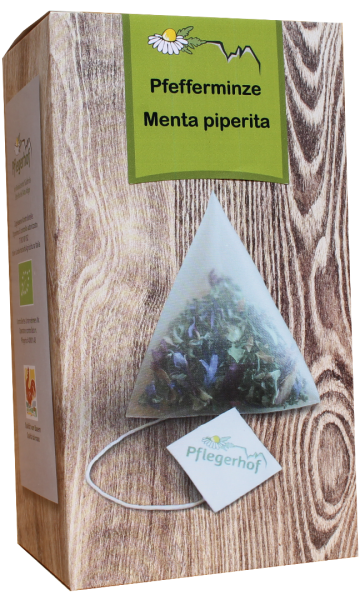 Tisana Menta piperita bustine a piramide Bio - 18g - Pflegerhof 