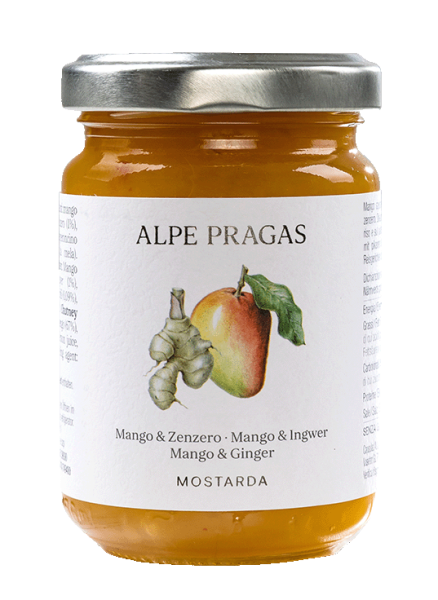 Chutney Mango scharf und Ingwer - 160g - Alpe Pragas