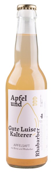 Apfelsaft "Gute Luise" Kalterer und Rhabarber - 330ml - Sennerei Prad
