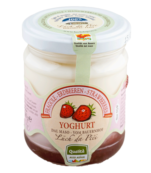 Erdbeer-Joghurt vom Bauernhof - 180g - Lüch da Pcëi