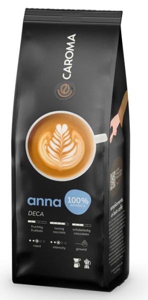 Caffè 100% Arabica "Anna" decaffeinato macinato - 250g - Caroma Kaffee