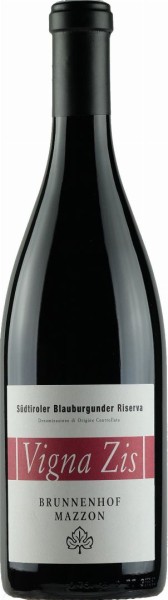 Pinot Nero Riserva "Vigna Zis" Bio 2016 - 0.75l - Weingut Brunnenhof