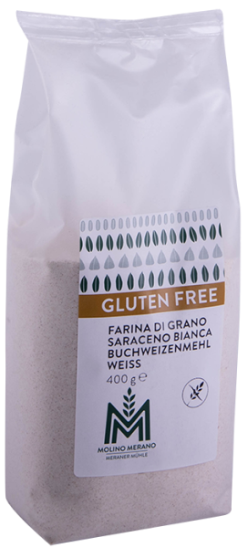 Buchweizenmehl weiss glutenfrei - 400g - Meraner Mühle