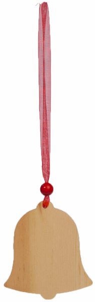 "Glocke" Weihnachtsanhänger aus Zirmholz - 1St. - Schnalser Säge