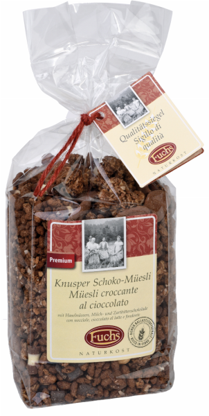 Muesli croccante con cioccolato e noci - 350g - Fuchs Privatmühle