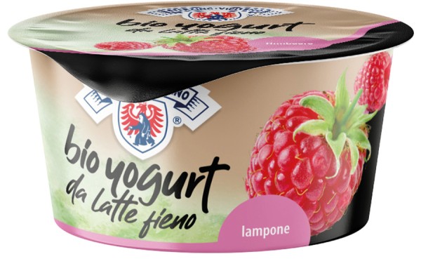 Lampone Yogurt intero da latte fieno bio - 170g - Milchhof Sterzing